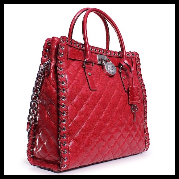 MICHAEL KORS Hippie Grommet Hamilton Large NS Tote - Picture 2 of 10